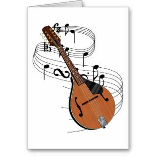 Mandolin Greeting Card