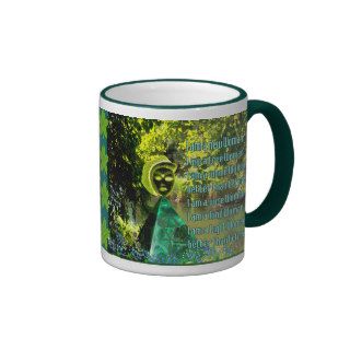 Goddess In Green World Coffee Mugs