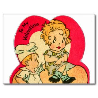 Vintage Retro Valentine If I had Plenty of Dough Postcard