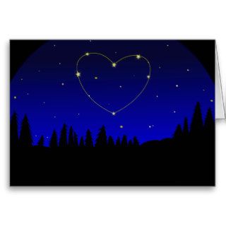 Thinking of You Constellation Heart Sky Cards