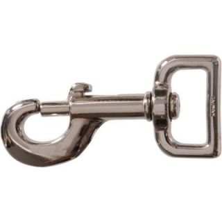 The Hillman Group 1 in. Bolt Snap with Strap Swivel Eye and Nickel Plated (10 Pack) 321440.0