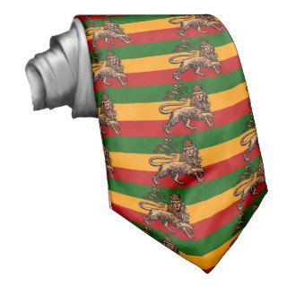 Ethiopian Lion of Judah Flag Tie