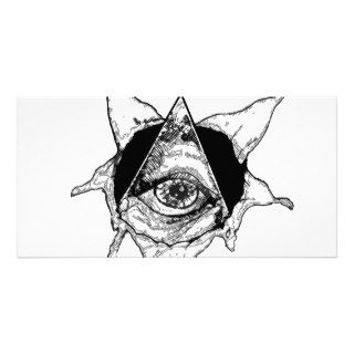 pyramid eye custom photo card
