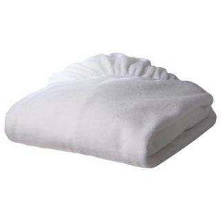 TL Care Heavenly Soft Chenille Fitted Crib Sheet   White