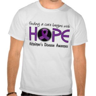 Cure Begins With Hope 5 Alzheimer's Disease Shirt