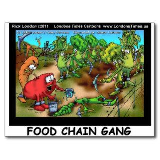 Food Chain Gang Funny Gifts Tees Cards Etc Post Card