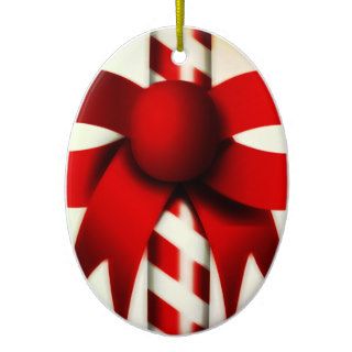 Happy Holidays Candy Cane Christmas Ornaments