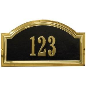 Whitehall Products Satin Brass Arch Plaque 12796