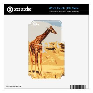 XX  Giraffe Photography Art Design iPod Touch 4G Decals