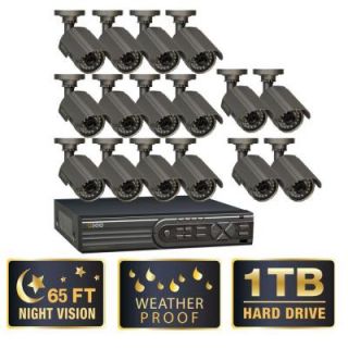 Q SEE Advanced Series 16 CH 1TB HDD Surveillance System with (16) 450 TVL Cameras 65 ft. Night Vision QT4760 16A6 1