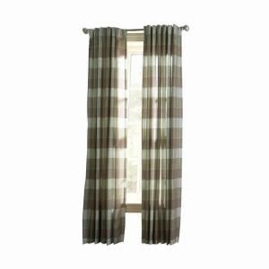 Martha Stewart Living Spring Melt Faux Silk Plaid Curtain, 84 in. Length 1611012