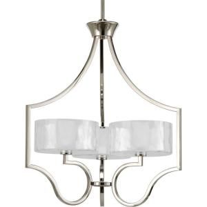 Thomasville Lighting Caress Collection 3 Light Polished Nickel Chandelier P4644 104WB
