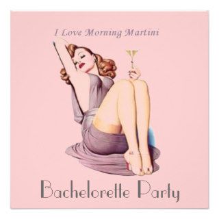 vintage retro Bachelorette Party Invitation