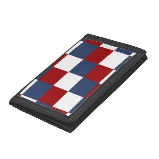 American Flag Colors Trifold Wallets