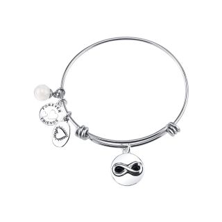 Bridge Jewelry Footnotes Too Stainless Steel Rose Quartz & Friends Forever