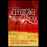 Handbook to Literary Research