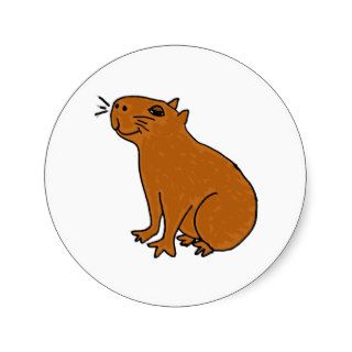 XX  Capybara Art Stickers