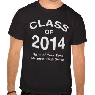 Student Graduation Class of 2014 High School Tshirt