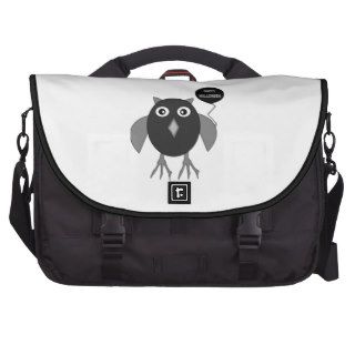 Creepy Halloween Party Owl Commuter Bag