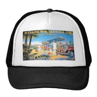 Honolulu Interisland Air Travel Trucker Hats