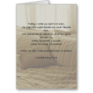 Come Back To Bed, Romantic Card