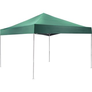 ShelterLogic Pop Up Canopy   12ft.L x 12ft.W, Open Top, Straight Leg, Green,