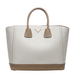 Prada Saffiano Lux Bi color Tote Prada Designer Handbags