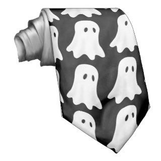 cartoon ghost tie