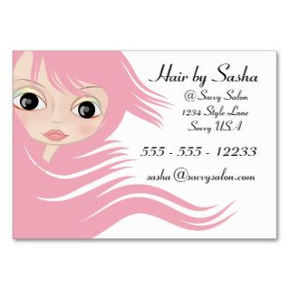 Beauty Salon appointment business cards pink
