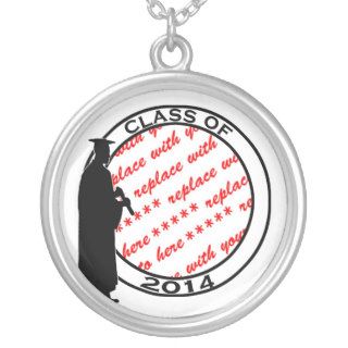Class of 2014   Graduation Photo Frame   Male Grad Personalized Necklace