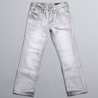 Buffalo by David Bitton Big Boy's Grey Straight Leg Denim Jeans Buffalo Boys' Pants & Shorts