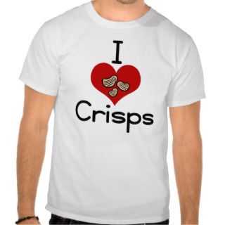 I love heart crisps t shirt