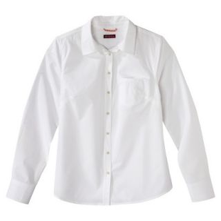 Merona Womens Favorite Button Down Shirt   Oxford   Fresh White   XL