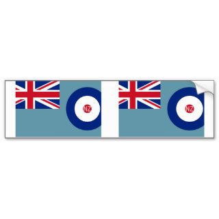 New Zealand Air Force, New Zealand flag Bumper Stickers