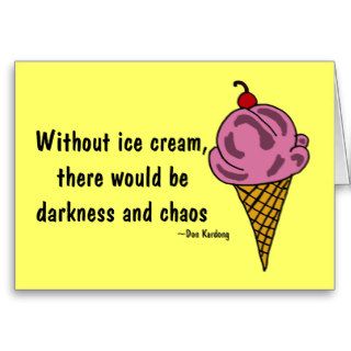 BC  Funny Ice Cream Thinking of You Card