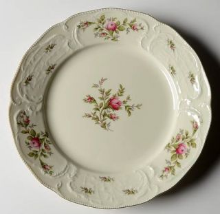 Rosenthal   Continental Sanssouci Rose Ivory (Gold Trim) Dinner Plate, Fine Chin
