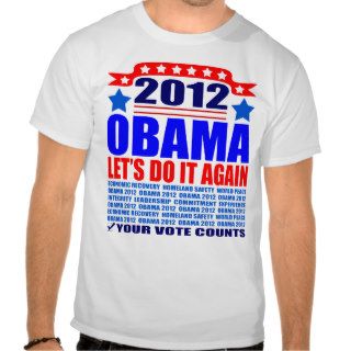 Obama T Shirt 2012 Obama   Do It Again