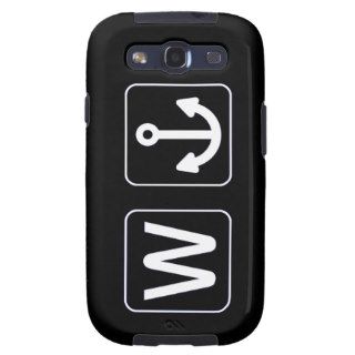 W Anchor Wanchor Funny Gift Samsung Galaxy S3 Cover