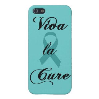 Viva la Cure   Teal Ribbon iPhone 5 Cover
