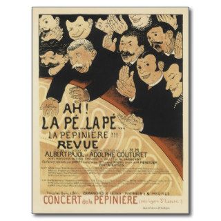 Felix Vallotton 1895 ~ Ah la Pe la Pe la Pepiniere Postcard