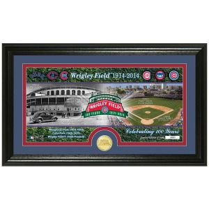 Chicago Cubs Highland Mint Bronze Coin Panoramic Photo