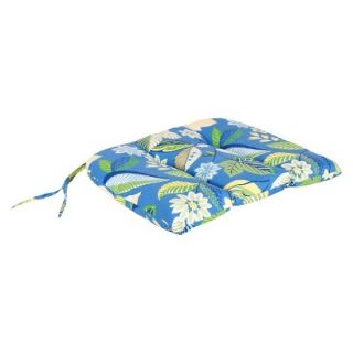 Outdoor Euro Style Conversation/Deep Seating Cushion   Blue/Green Floral