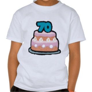 Birthday Cake 70th Birthday Gifts T Shirts