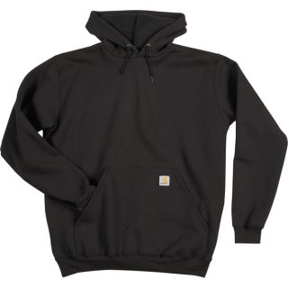 Carhartt Hooded Pullover Sweatshirt   Black, Large, Regular Style, Model K121