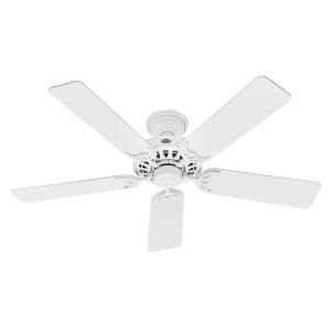 Hunter Architect Series 52 in. White Ceiling Fan  Discontinued 26417