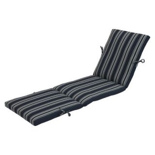 Threshold Outdoor Chaise Lounge Cushion   Navy Stripe