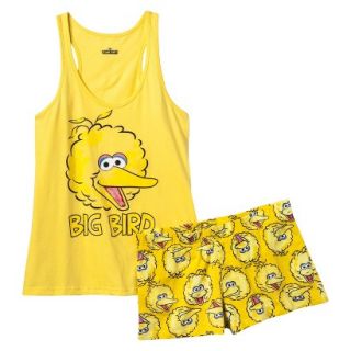 Sesame Street Juniors Tank/Short Pajama Set   Big Bird Yellow M(7 9)