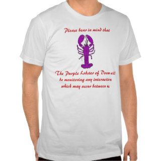 Weird T Shirts "Purple Lobster Of Doom"