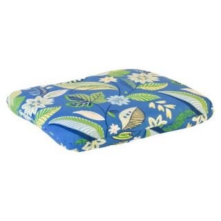 Outdoor Conversation/Deep Seating Cushion   Blue/Green Floral