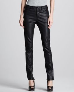 Womens Skinny Faux Leather Pants   Halston Heritage